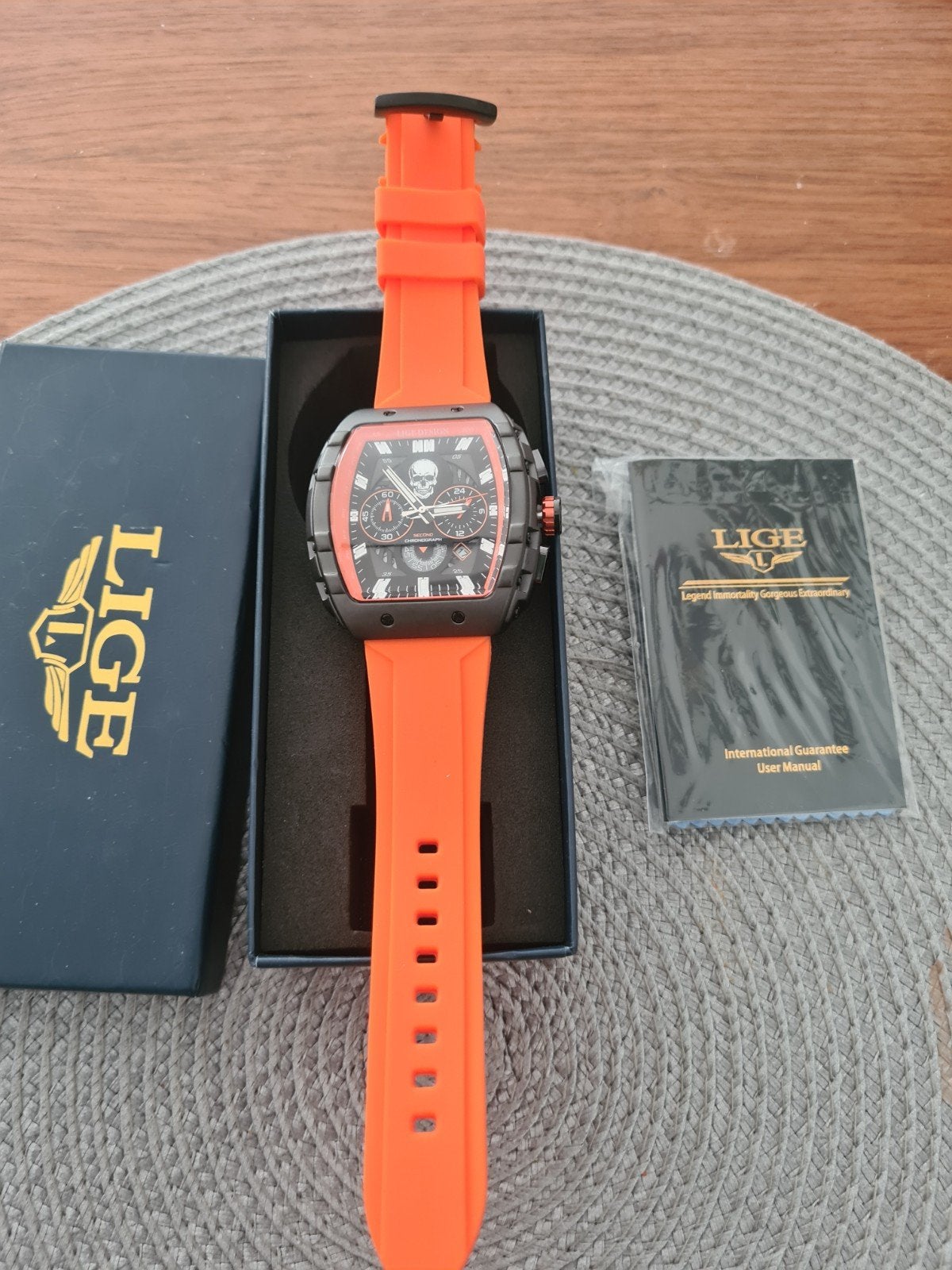 LIGE Herenhorloge NIEUW, Overige merken, Overige materialen, Polshorloge, Kunststof