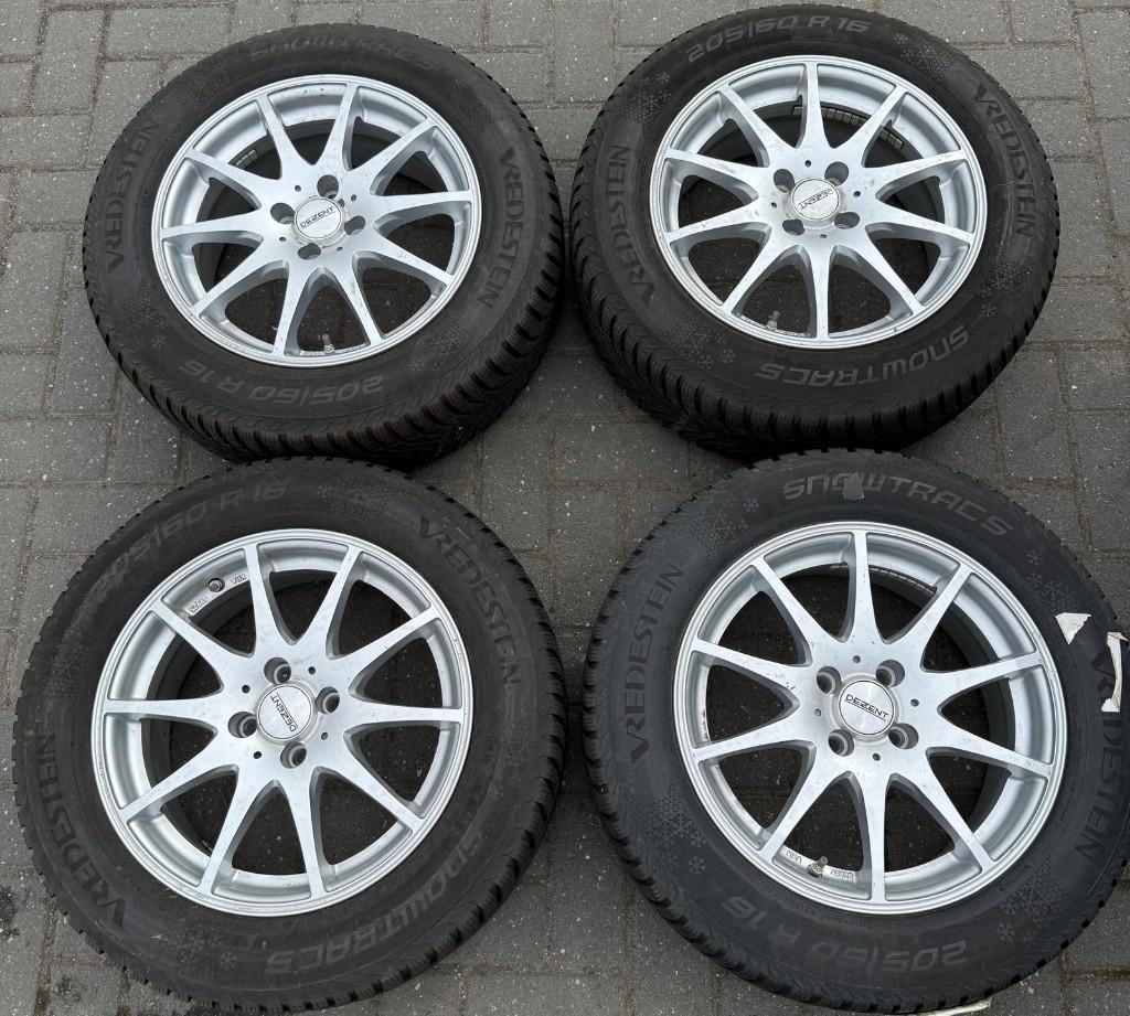 Renault Captur Dezent 4x100 wielen Vredestein winterbanden, Ophalen, Gebruikt, 16 inch, Banden en Velgen