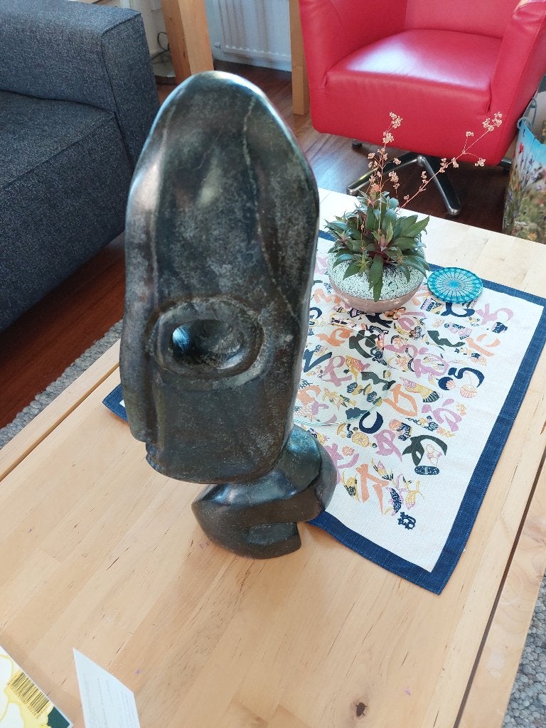 Shona beeld uit Zimbabwe, Overige onderwerpen, Ophalen of Verzenden, Handgemaakt, Zwart