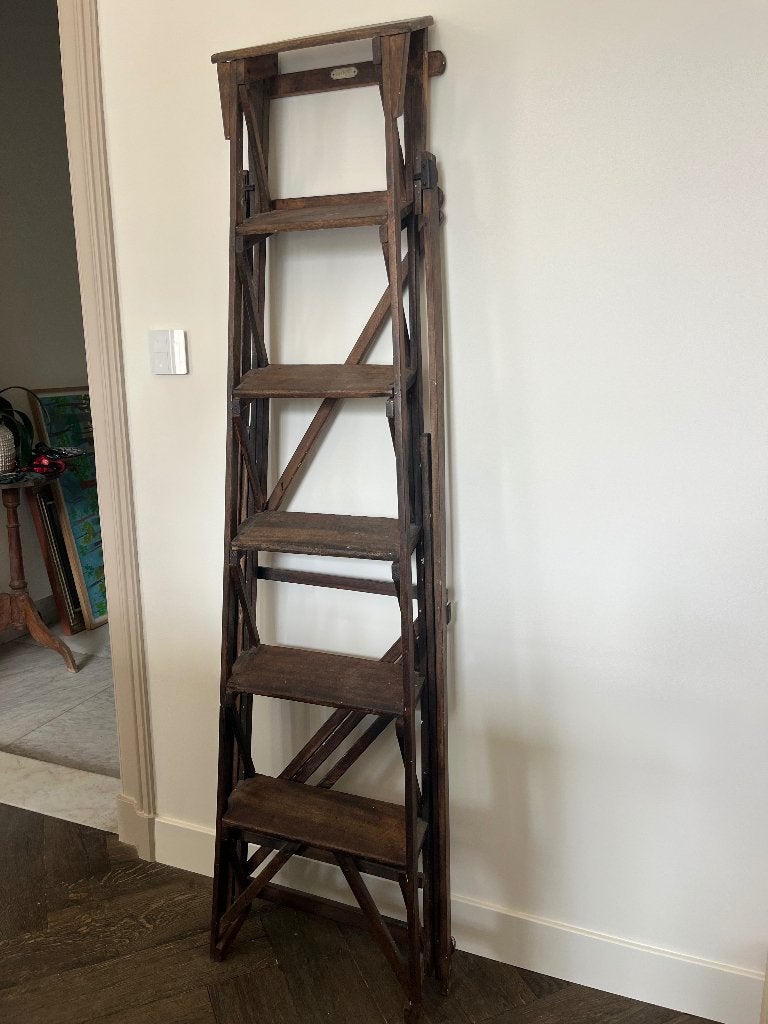 Houten trap, Doe-het-zelf en Verbouw, Ladders en Trappen, Ophalen, Gebruikt, Opvouwbaar of Inschuifbaar, 2 tot 4 meter