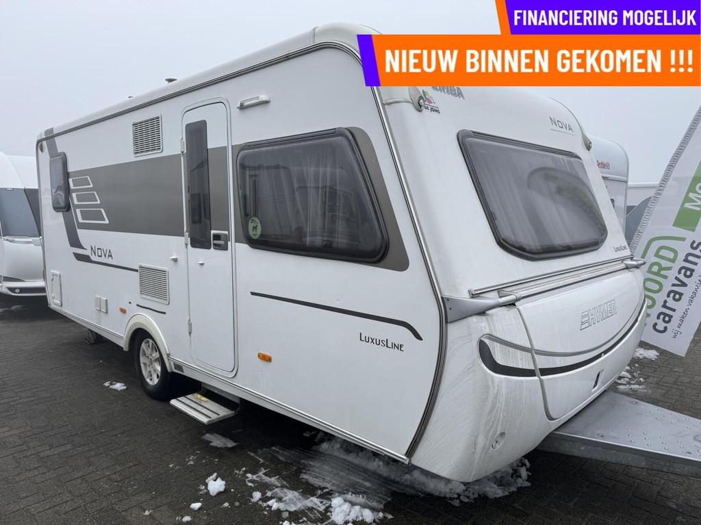 Eriba HYMER NOVA LUXE LINE 545 FRANSBED, RONDZIT, DOUCHE, Caravans en Kamperen, Caravans, Rondzit, 7 tot 8 meter, Bedrijf, Douche