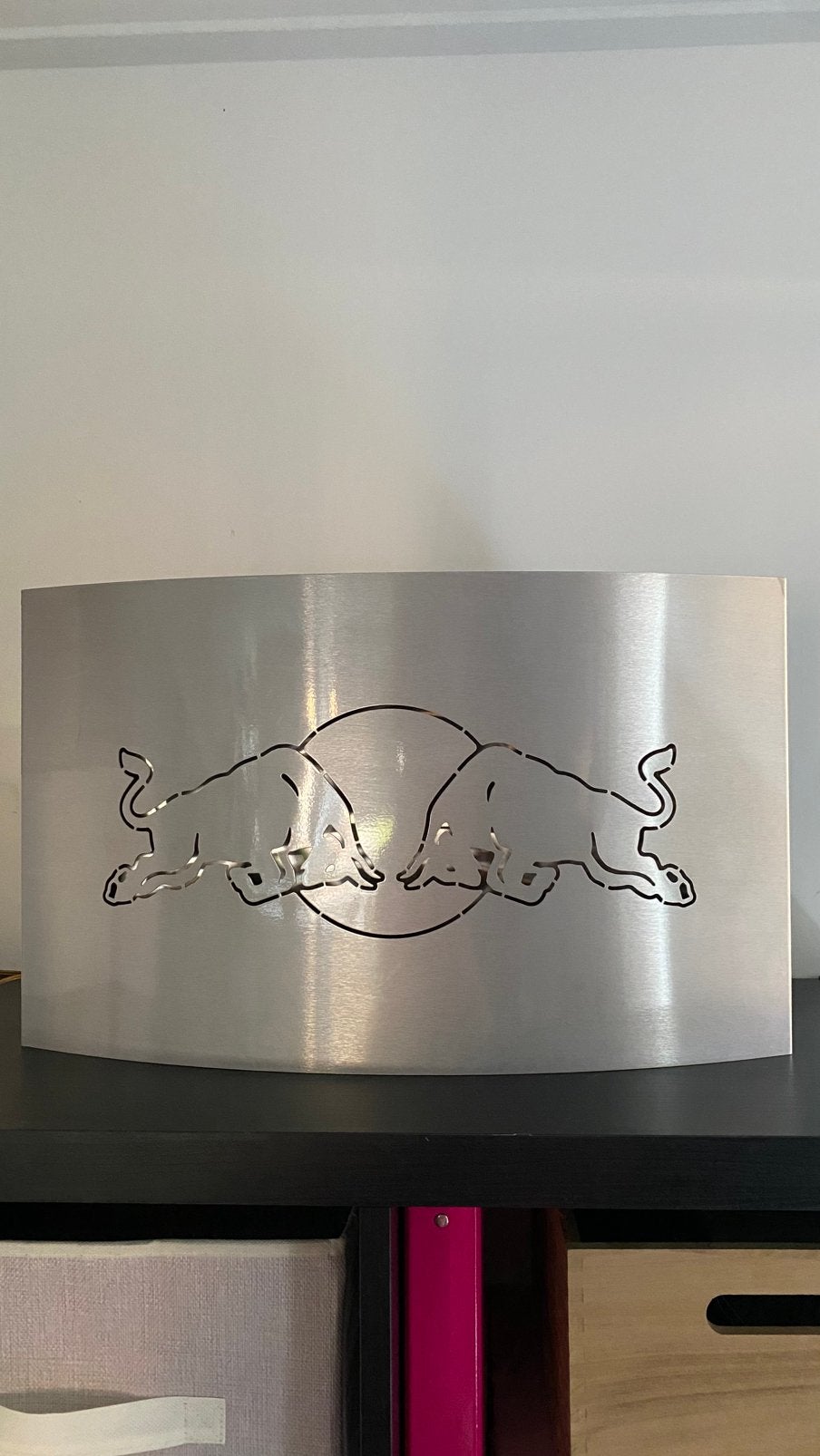 stralende Red Bull-reclame, Verzamelen, Merken en Reclamevoorwerpen, Ophalen, Zo goed als nieuw, Lichtbak of (neon) lamp