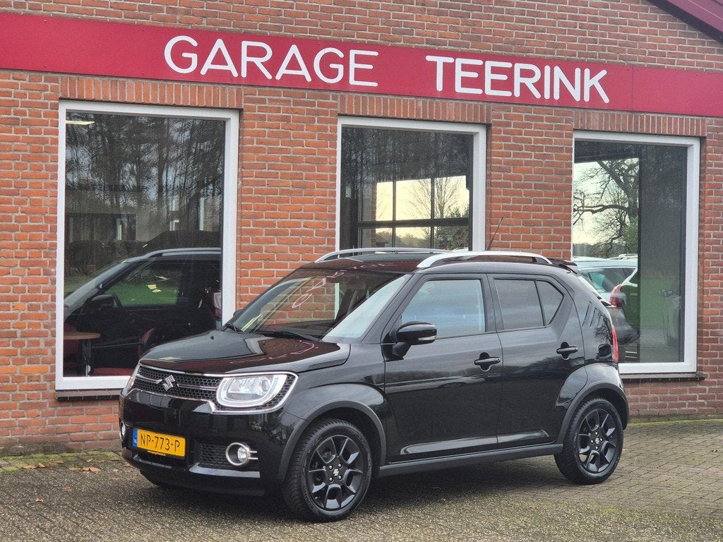 Suzuki Ignis 1.2 Stijl 90PK 5drs AUTOMAAT clima, cruise, nav, Auto's, Stof, Gebruikt, 4 cilinders, Zwart
