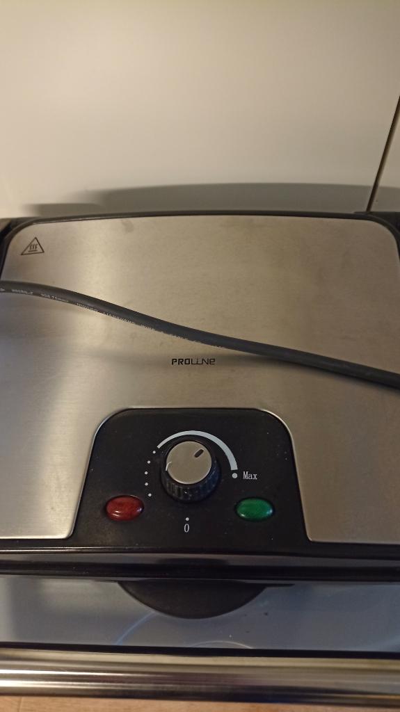 Proline contactgrill, Witgoed en Apparatuur, Contactgrills, Ophalen of Verzenden, Gebruikt