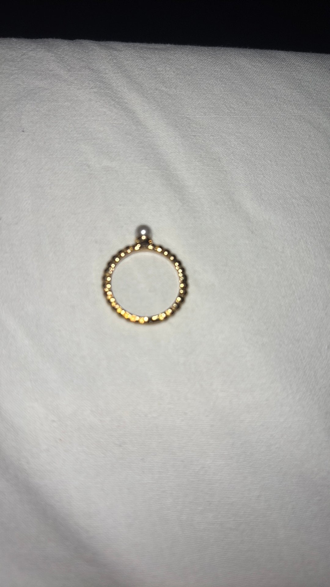 Parel ring, Ophalen, Zo goed als nieuw, Goud