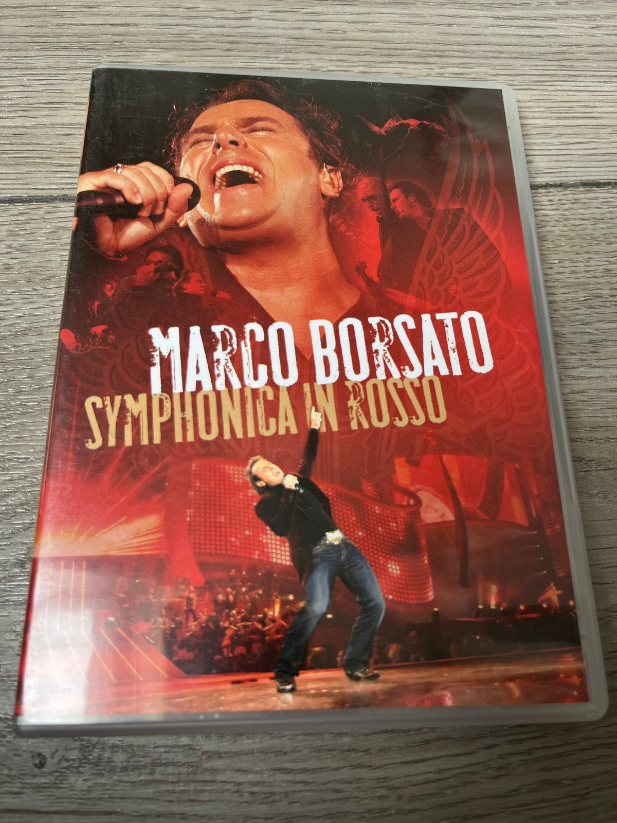 Marco Borsato - Symphonica in Rosso DVD, Gebruikt, Alle leeftijden, Concert, Inclusief doosje