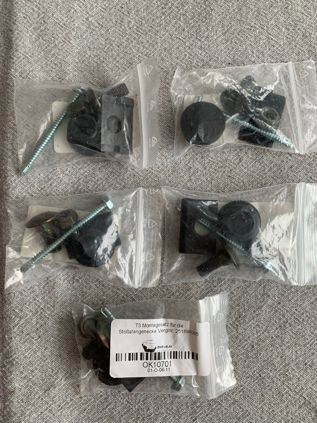 VW T3 Montageset Bumperhoek 251898065, Verzenden, Nieuw, Volkswagen