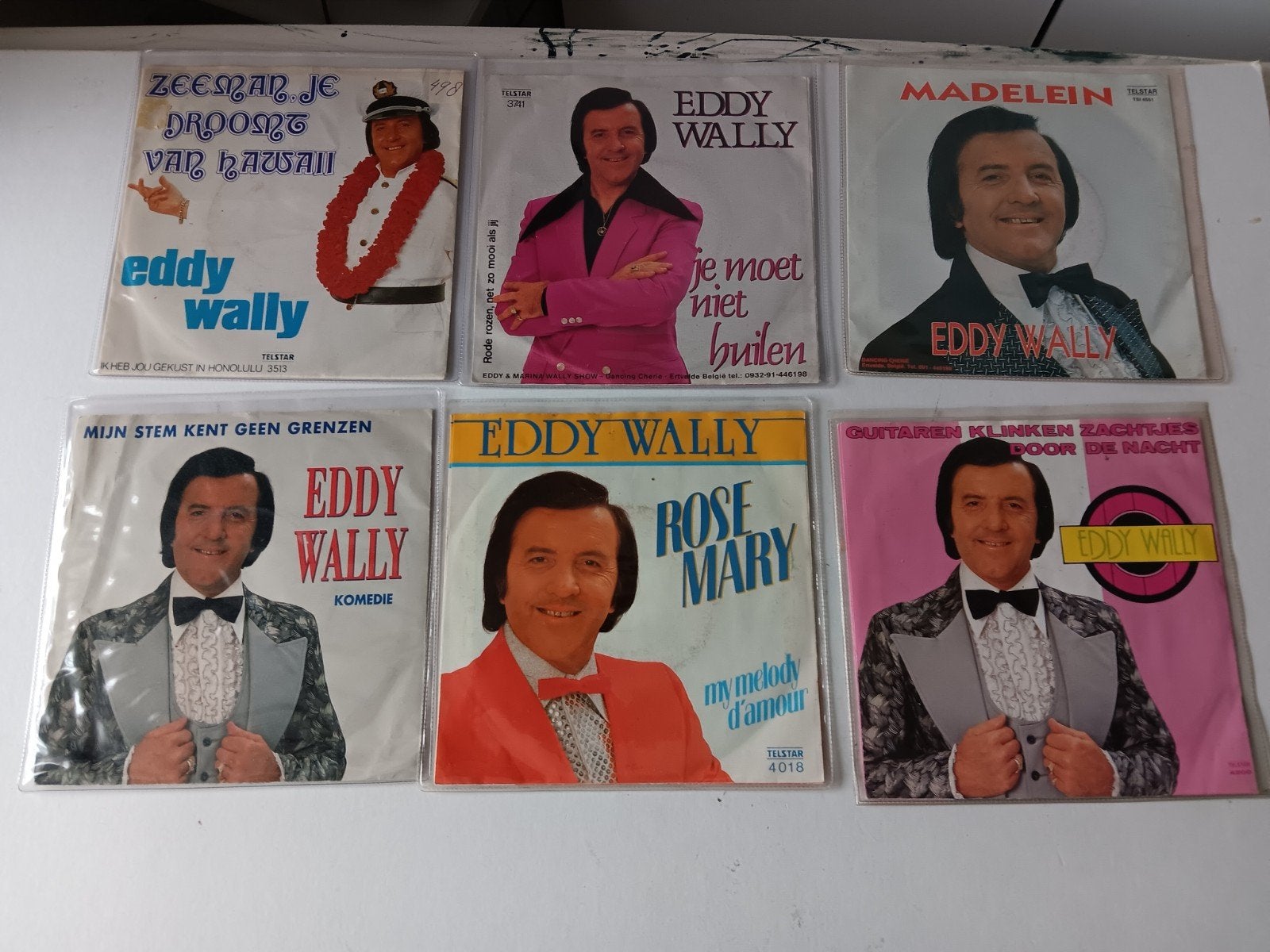 telstar singles eddy wally, Ophalen of Verzenden, Gebruikt, Overige formaten, Levenslied of Smartlap