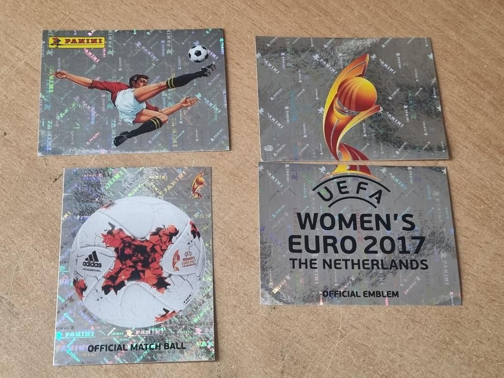 Panini EK Euro 2017 Women Foils Voetbalplaatjes, Ophalen of Verzenden, Zo goed als nieuw, Meerdere stickers