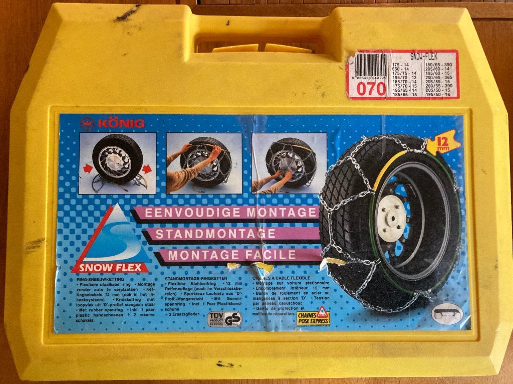 König Snow Flex sneeuwkettingen, Auto diversen, Ophalen, Zo goed als nieuw