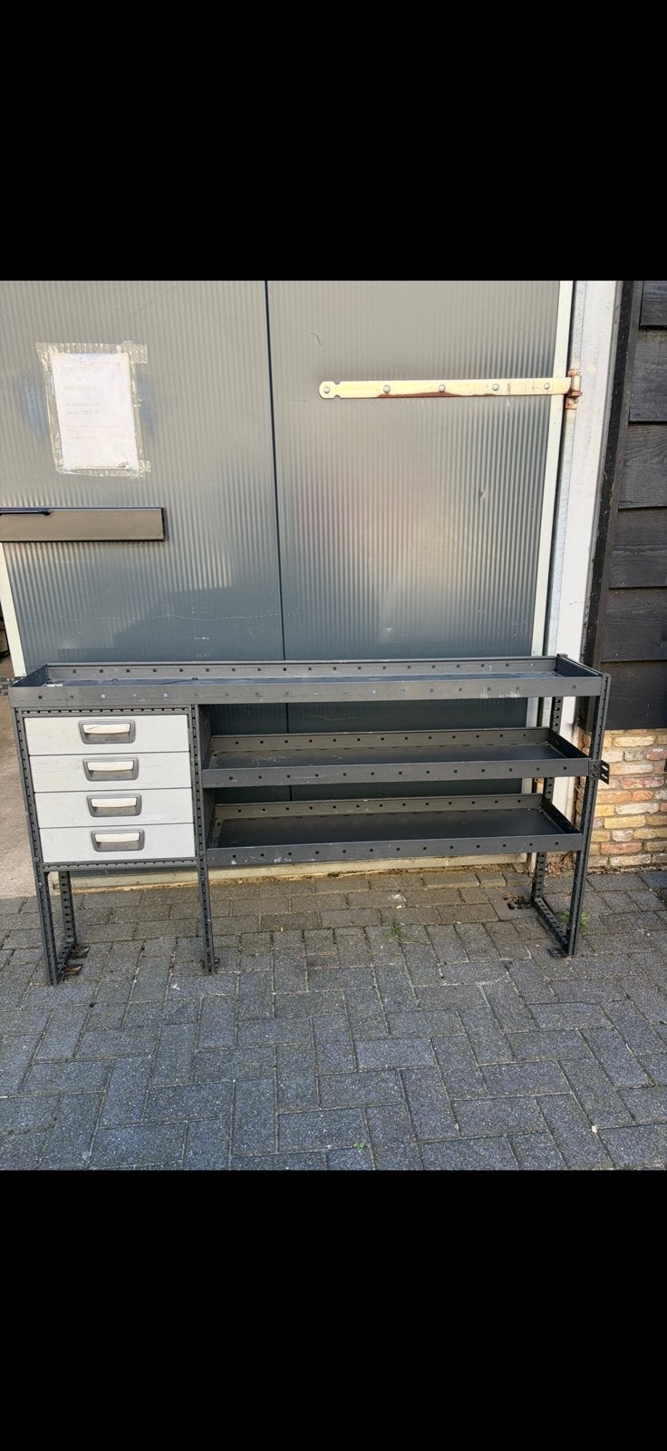 2x bedrijfswageninrichting 165 x 33 x 93 kast met lade caddy, Ophalen, Zo goed als nieuw