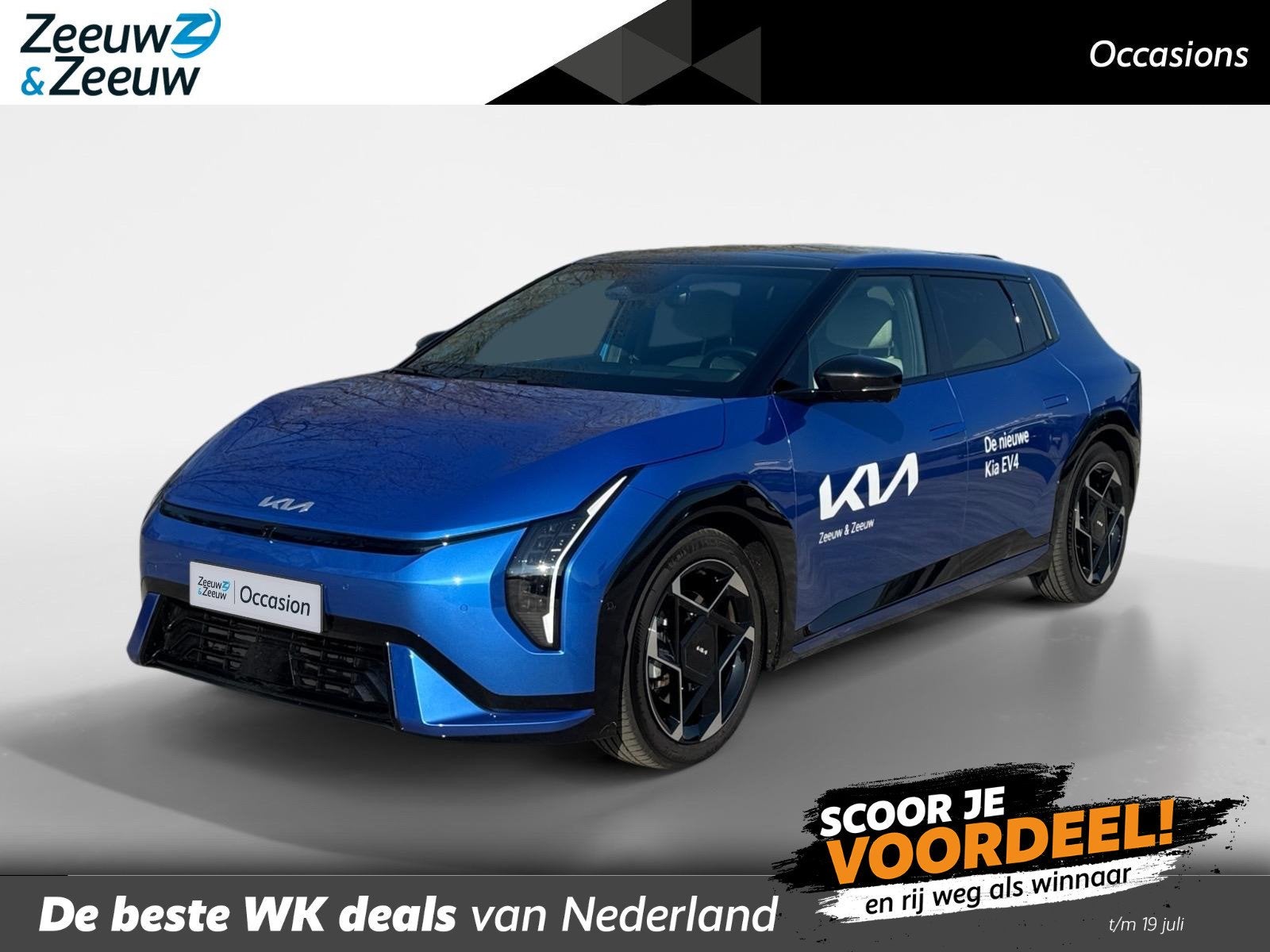 Kia EV4 GT-PlusLine 81.4 kWh | *DEMO Direct leverbaar* | Nav, Auto's, Kia, Zwart, Blauw, Origineel Nederlands, 584 km