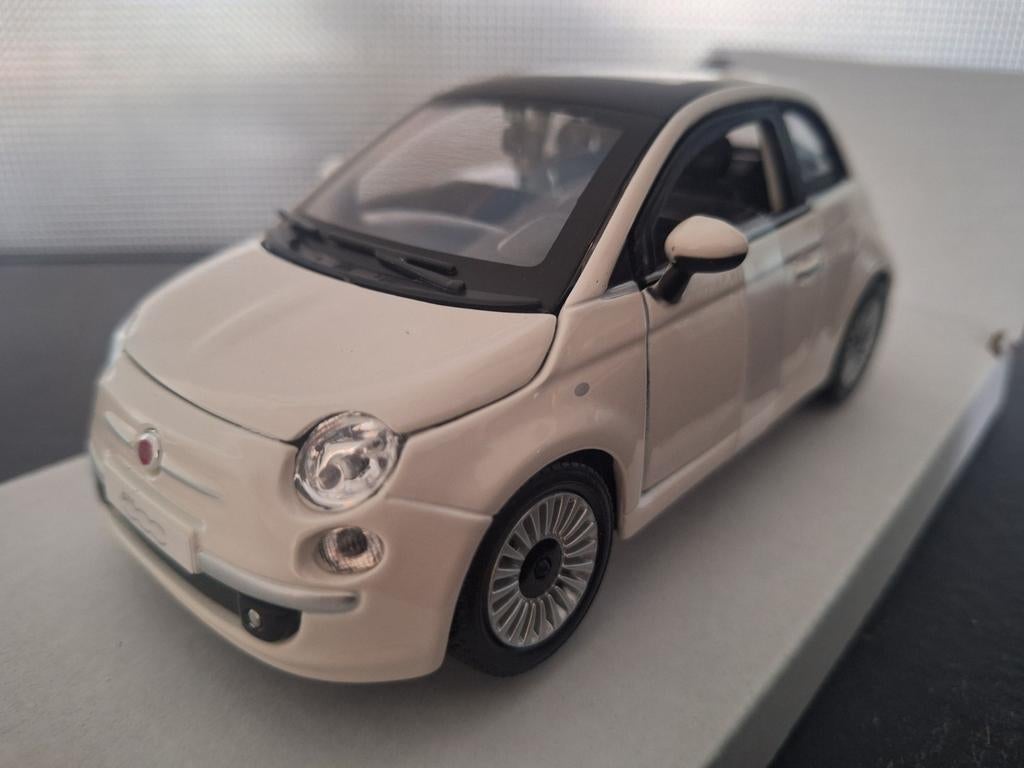 Fiat 500 2007 Schaal 1:24, Auto, Burago, Burago, Nieuw