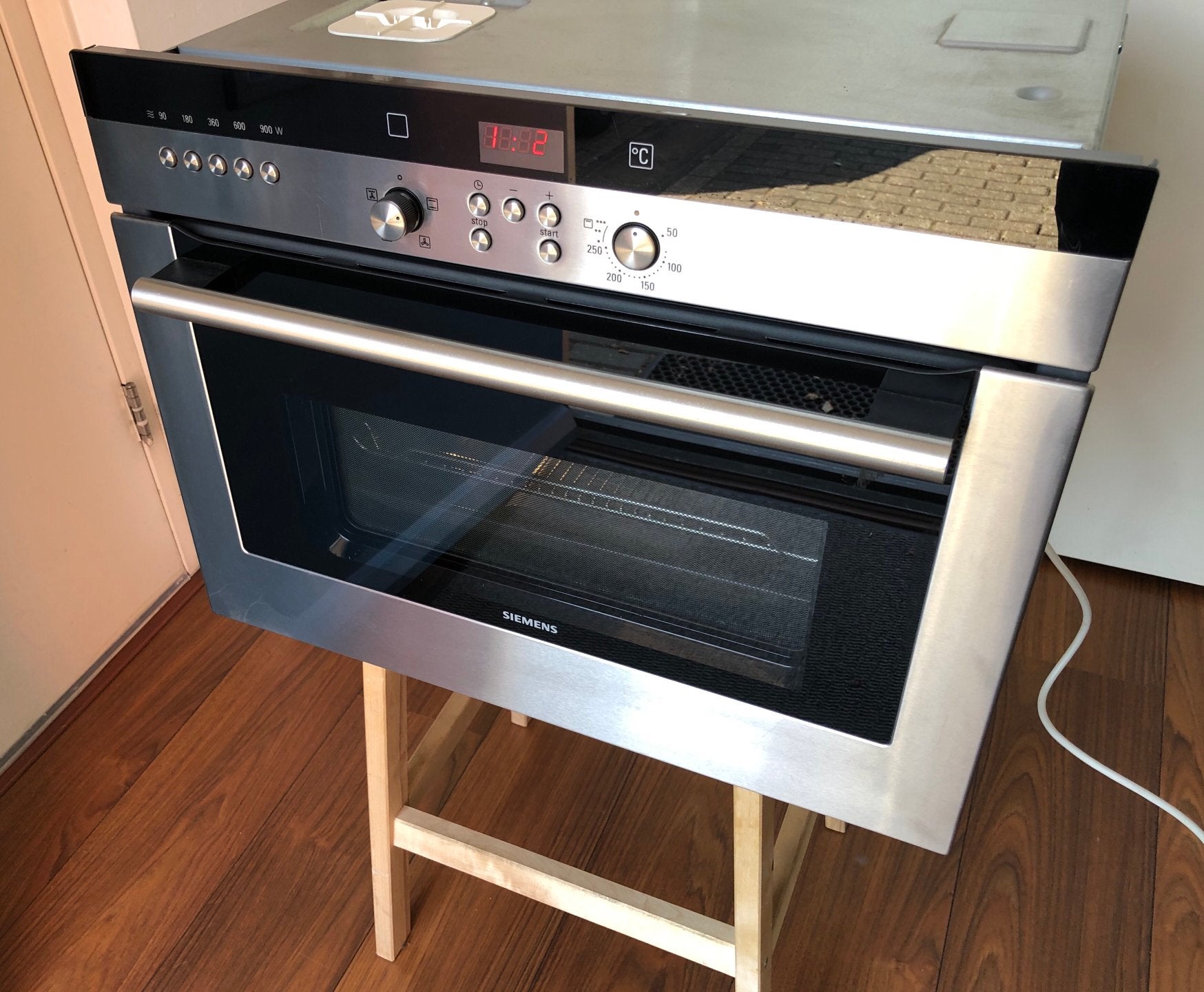 SIEMENS COMBI OVEN MAGNETRON EN GRILL, Ophalen, Zo goed als nieuw, Oven, Inbouw