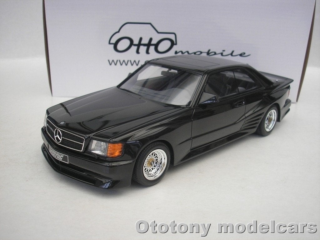 Mercedes 560 SEC Koenig Specials 1992 Zwart 1/18 Otto Mobile, Ophalen of Verzenden, Nieuw, Auto, OttOMobile