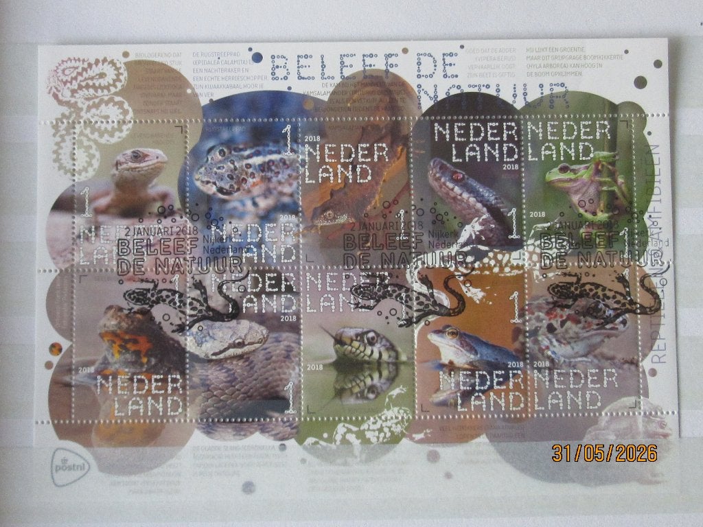 Nico Nederland Vel 3601/10 gestempeld 2018, Ophalen of Verzenden, Na 1940, Gestempeld