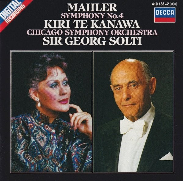 Mahler Kiri te Kanawa, Solti Symphony no 4 CD, Cd's en Dvd's, Gebruikt, Mahler, Ophalen of Verzenden, Romantiek