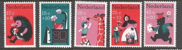 nederland nvph 894 tm 898 (pf), Postzegels en Munten, Verzenden, Na 1940, Postfris