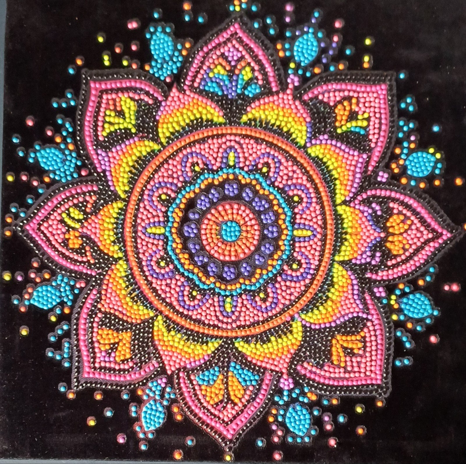 Diamond Painting op fluwelen achtergrond, Ophalen, Nieuw, Knutselwerk