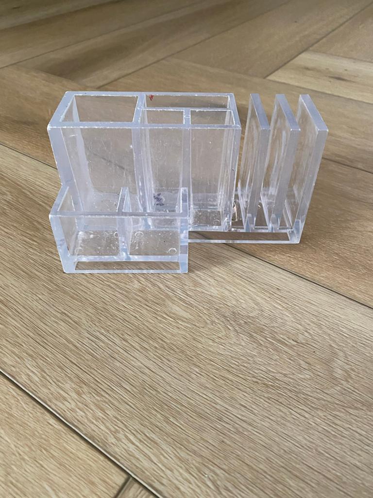 Make-up organiser rek plastic organizer beauty transparant, Gebruikt, Overige kleuren, Gehele gezicht, Ophalen of Verzenden