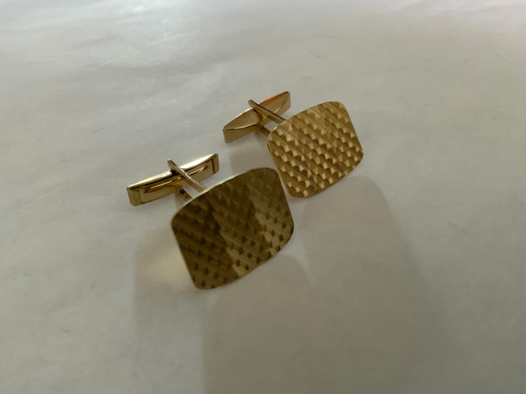 Gouden manchetknopen 8 karaat nog als nieuw 7,7 gram., Ophalen of Verzenden, Nieuw, Goud