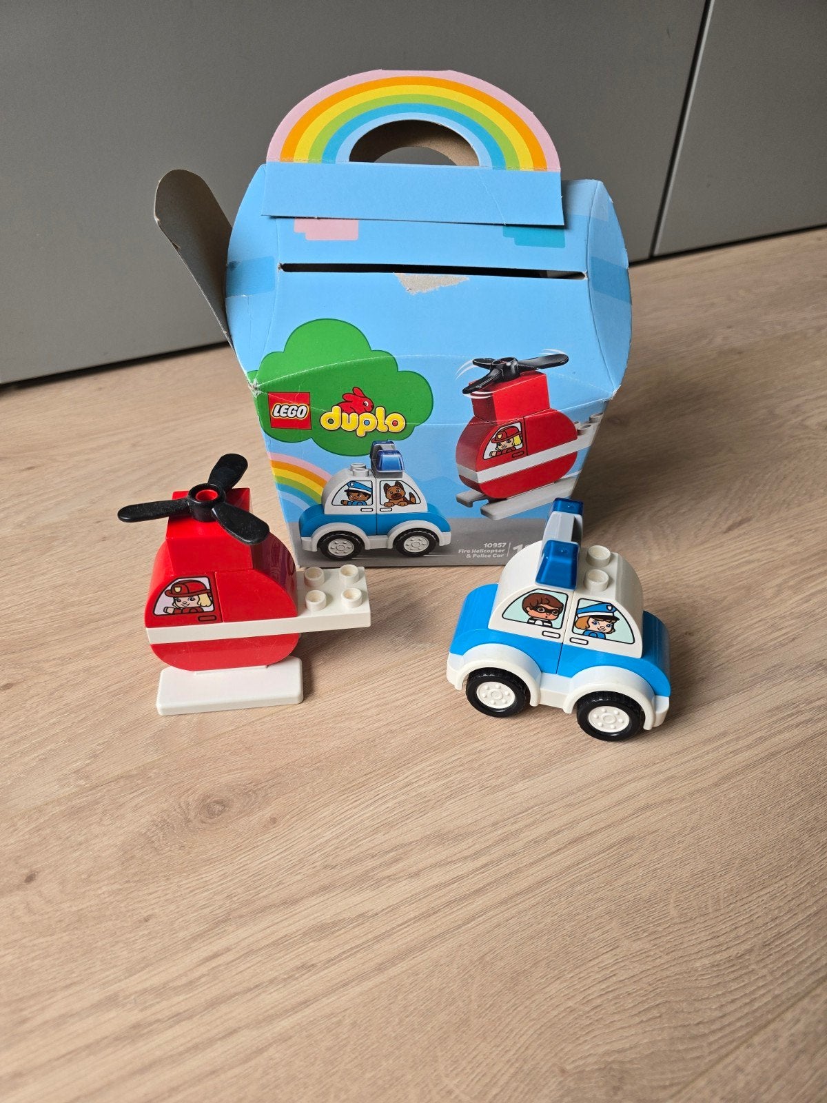 LEGO Duplo Politieauto en Helikopter Set 10927, Compleet, Ophalen of Verzenden, Duplo, Complete set