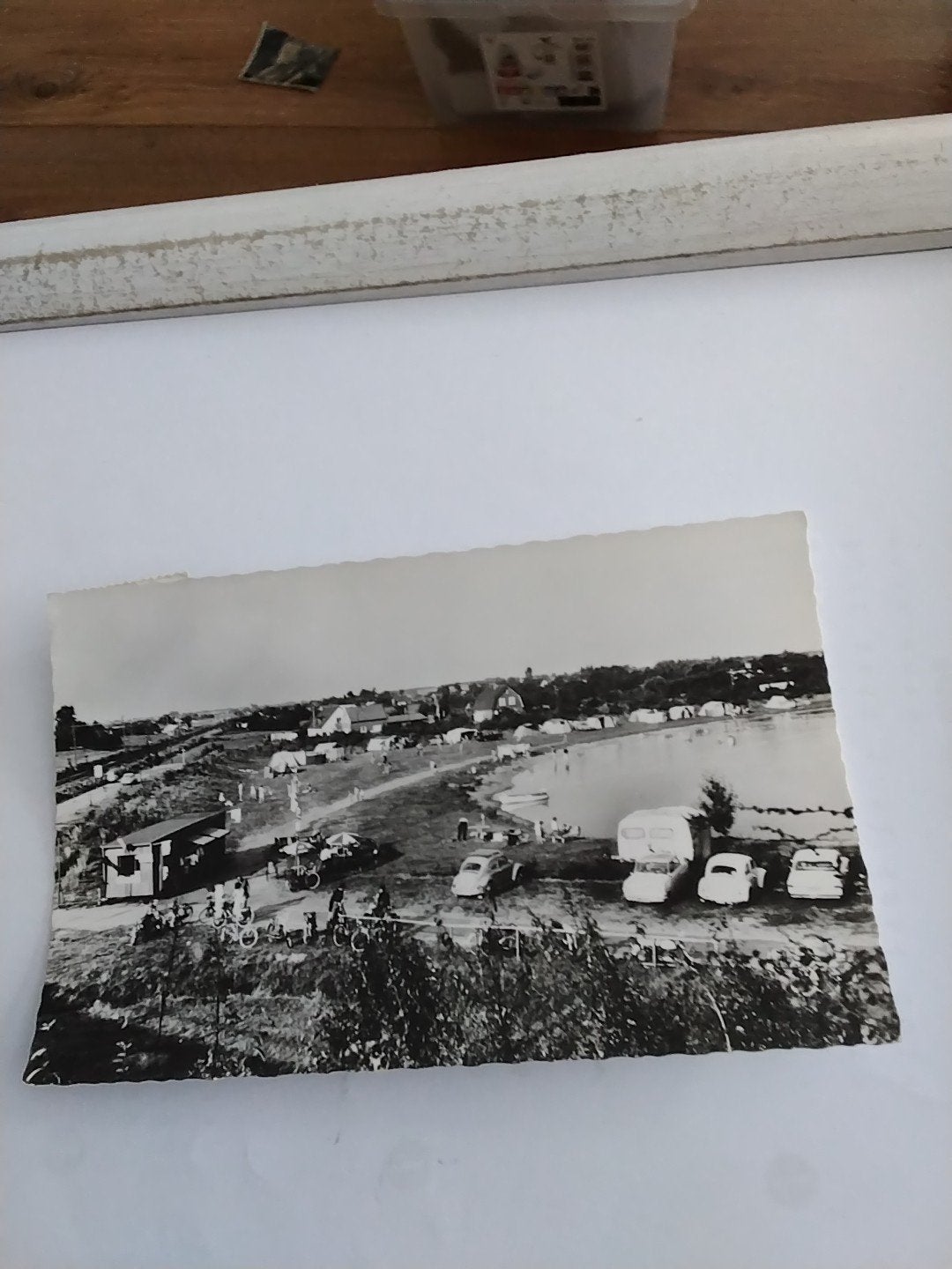 Oude ansichtkaart Camping 't Overbos Hoevelaken (Gelderland), Ophalen of Verzenden, 1940 tot 1960, Gelopen, Gelderland