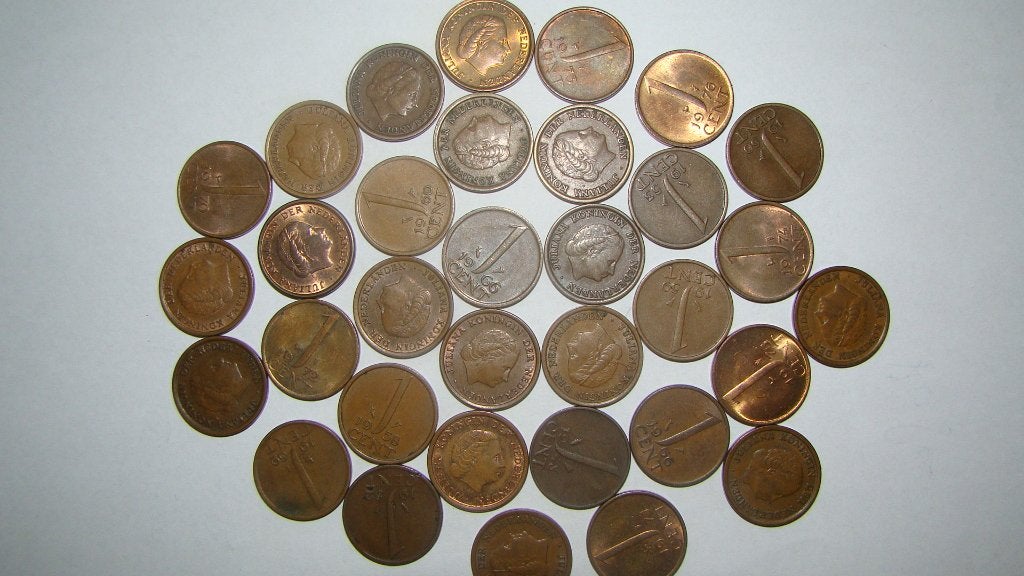 Nederlandse bronzen centen serie 1948 t/m 1979, Postzegels en Munten, Munten | Nederland, Ophalen of Verzenden, Koningin Juliana