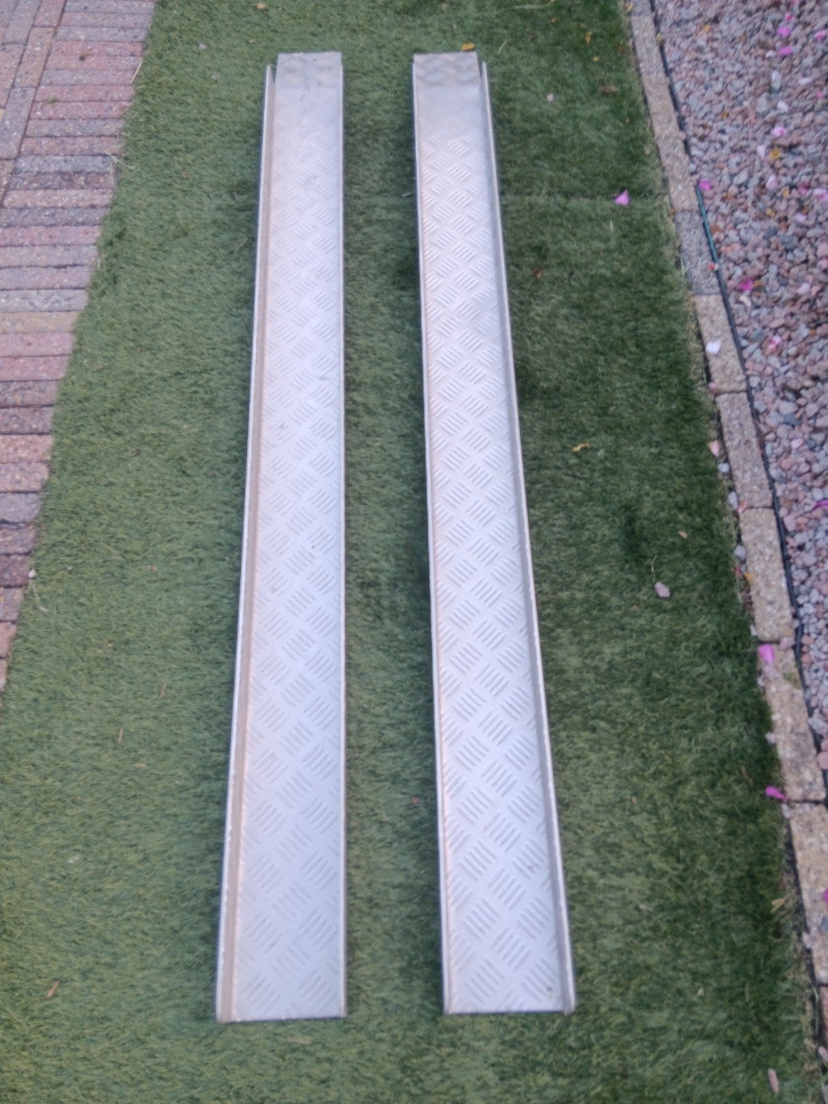 Alluminium Oprijplaten Set - 180 cm Lang, Sterk Traanplaat, Ophalen, Nieuw, Aluminium