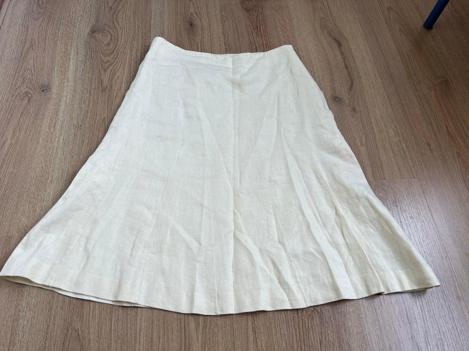Gunex creme wit linnen rok m, Maat 38/40 (M), Wit, Ophalen of Verzenden, Zo goed als nieuw