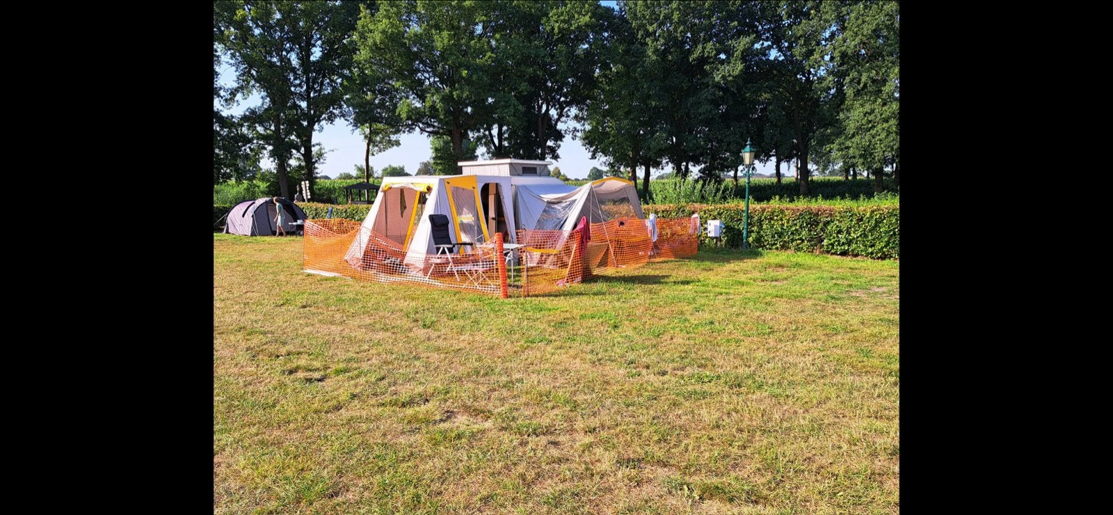 Oranje omheining voor camping, Ophalen, Gebruikt