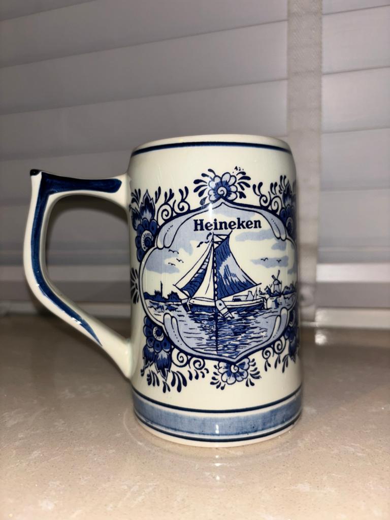 Vintage Heineken Delfts Blauw bierpul / mok – Holland, Ophalen of Verzenden