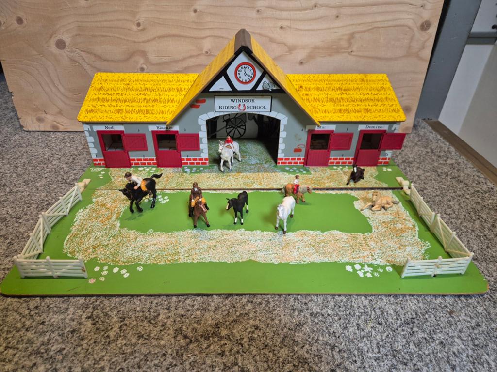 Leuke vintage speelboerderij Toy Works, Ophalen of Verzenden, Gebruikt, Tractor of Landbouw