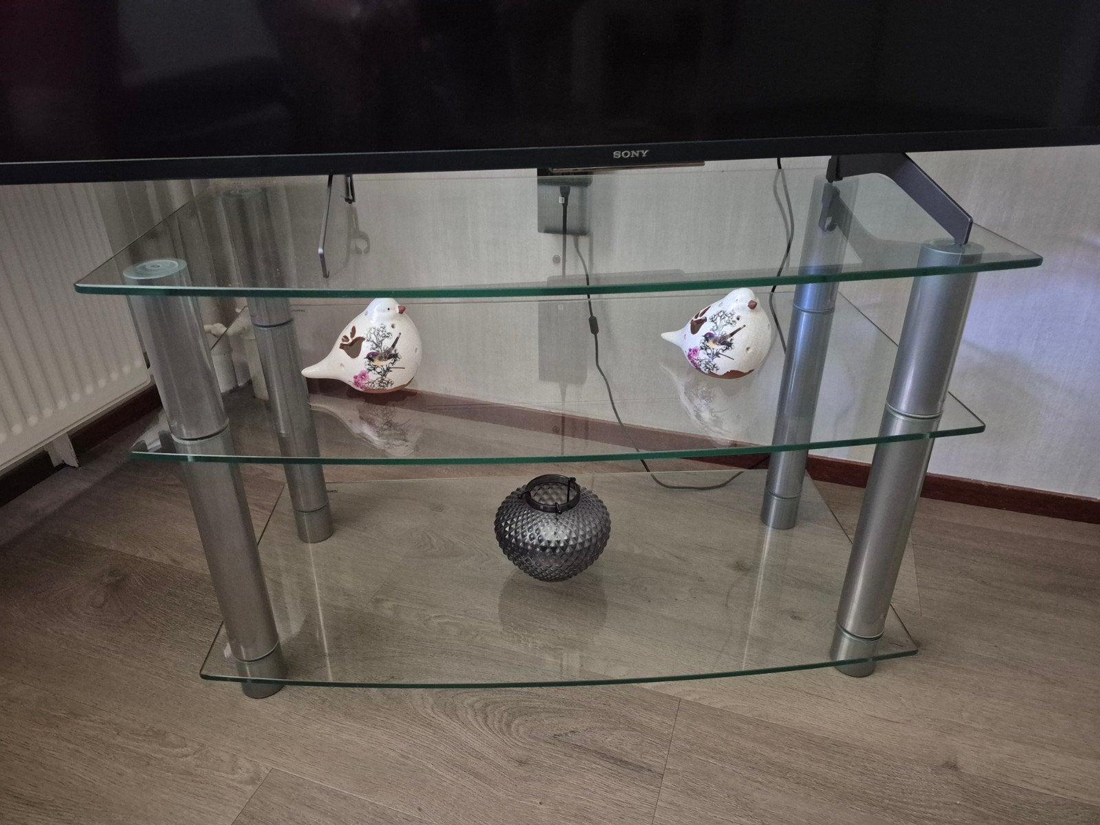 tv meubel, Ophalen, Gebruikt, Glas, Minder dan 100 cm