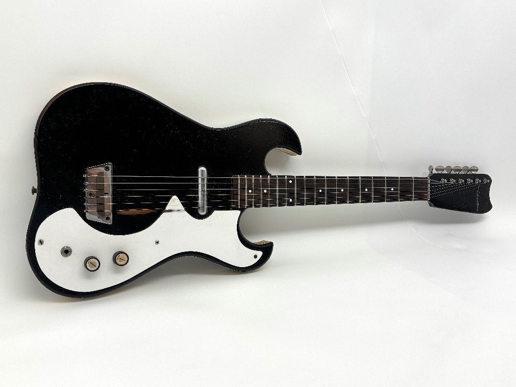 Silvertone Model 1448 - 1960'S - Black Sparkle, Muziek en Instrumenten, Ophalen of Verzenden, Gebruikt, Semi-solid body, Overige merken