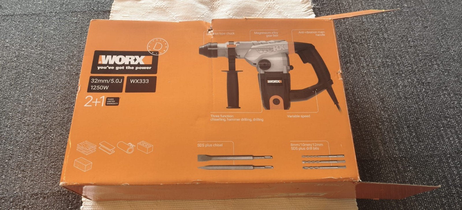Klopboorhamer Workx WX333 Klopboorhamer +factuur én garantie, Ophalen, Nvt, Nvt, Nvt