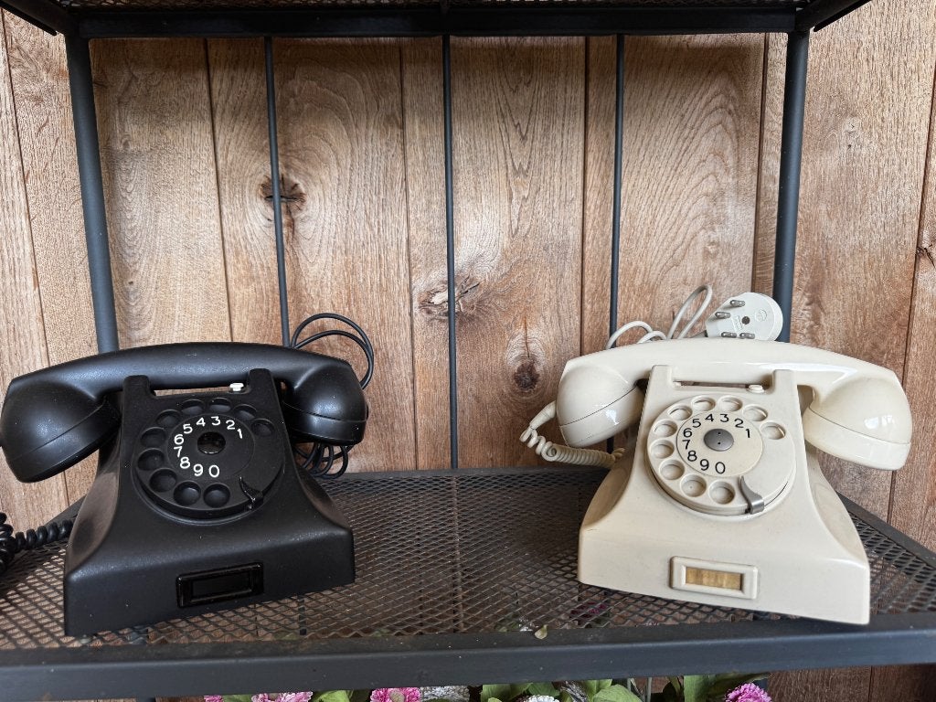 Vintage Antieke Telefoons - Decoratieve Draaischijf, Telecommunicatie, Vaste telefoons | Handsets en Draadloos, Ophalen of Verzenden