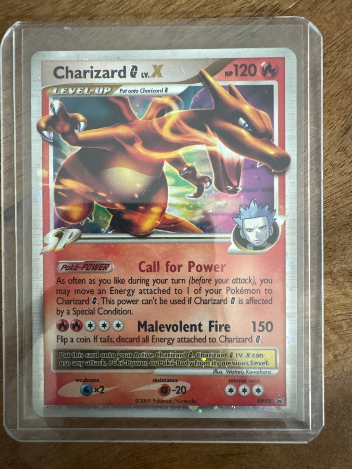 Pokémon Kaart Charizard G LV.X SP HP 120, Ophalen, Zo goed als nieuw, Losse kaart