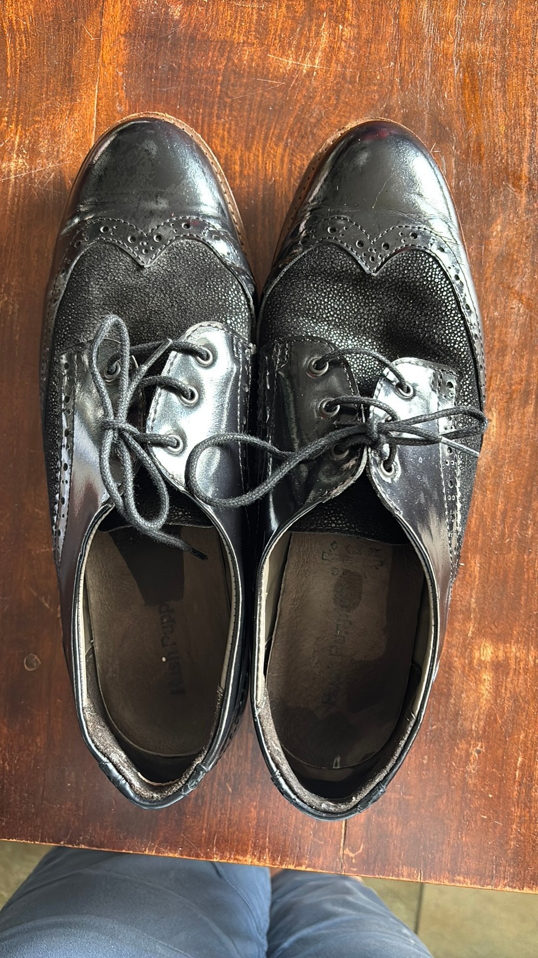Lak schoenen maat 44, Kleding | Dames, Schoenen, Ophalen of Verzenden, Zo goed als nieuw, Zwart, Sneakers of Gympen