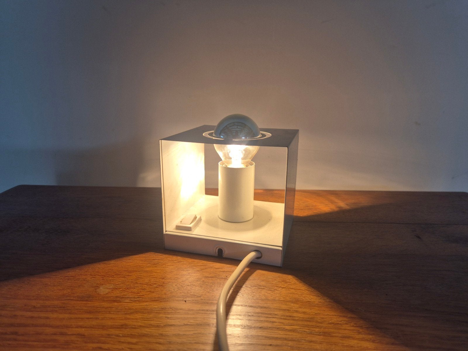 Vintage jaren 70 kubus lampje, Huis en Inrichting, Lampen | Wandlampen, Ophalen of Verzenden, Onbekend, Onbekend, Onbekend