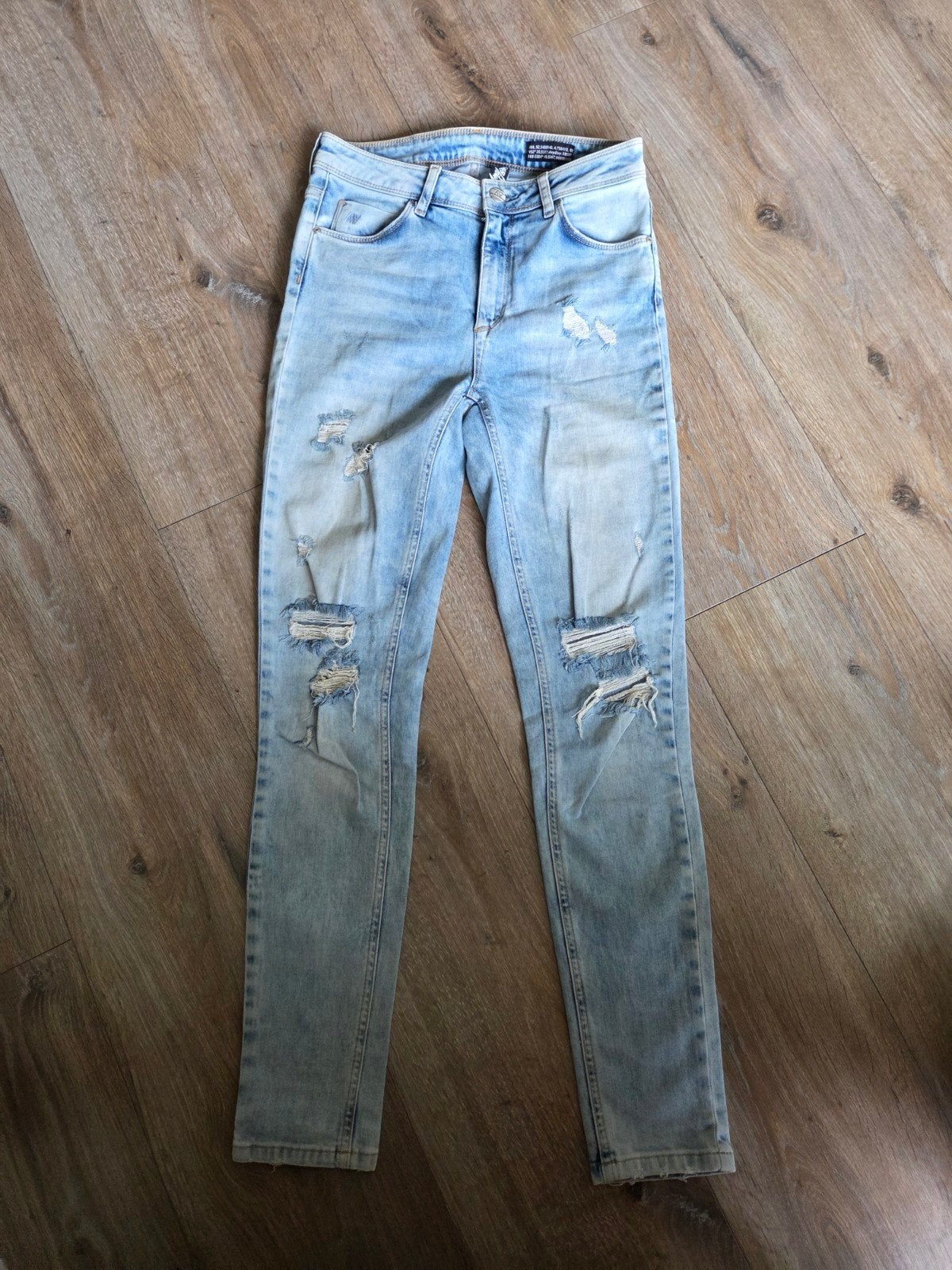 licht blauwe denim spijker broek, Amy & Ivy van Sting mt 29, Blauw, Ophalen of Verzenden, W28 - W29 (confectie 36), Amy & Ivy
