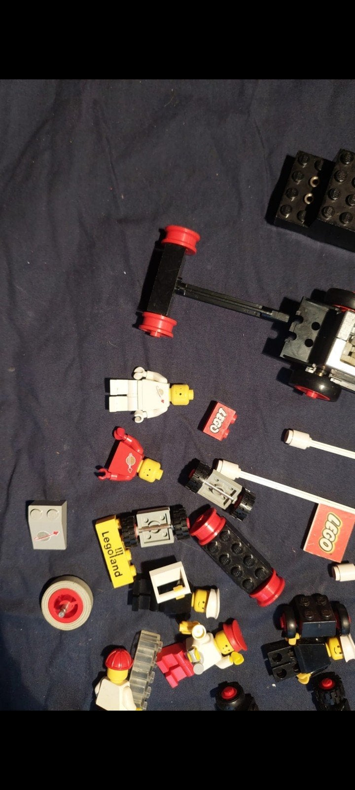 Vintage Lego onderdelen, minifiguren en vlaggen, Kinderen en Baby's, Speelgoed | Duplo en Lego, Gebruikt, Lego, Losse stenen, Inclusief accessoires