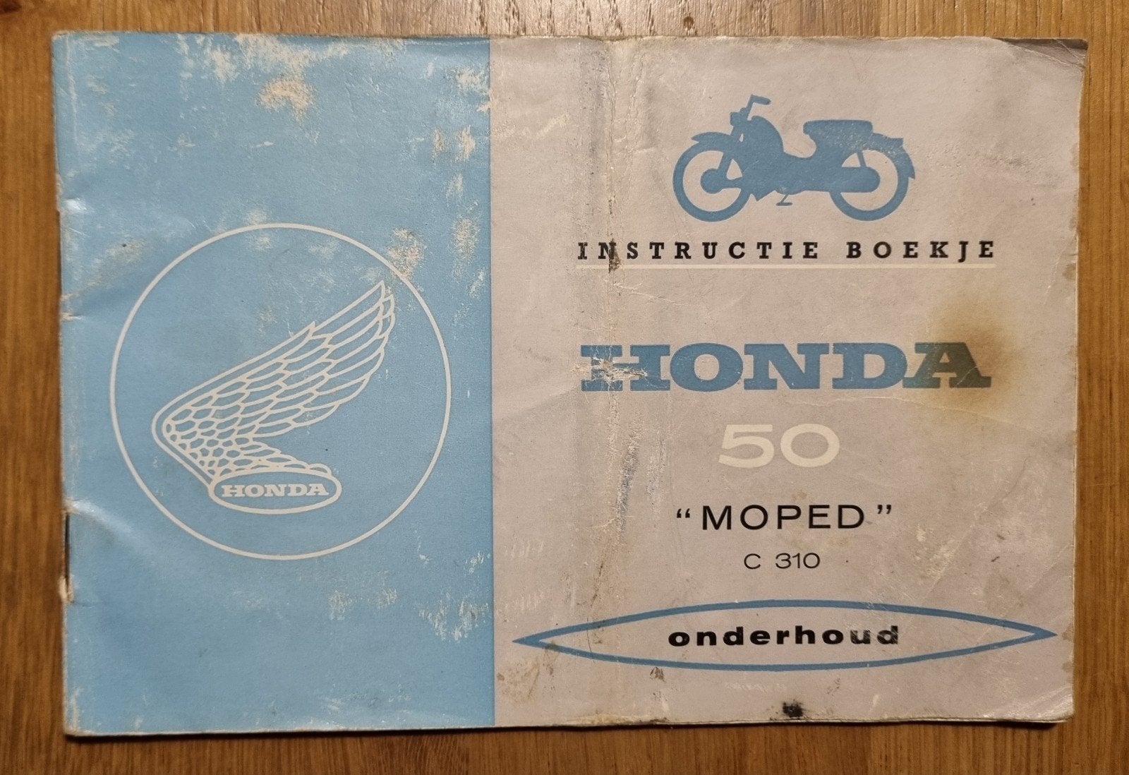 Honda 50 Moped C 310 Instructie Boekje Onderhoud, Fietsen en Brommers, Ophalen of Verzenden, Gebruikt, Overige typen, Honda