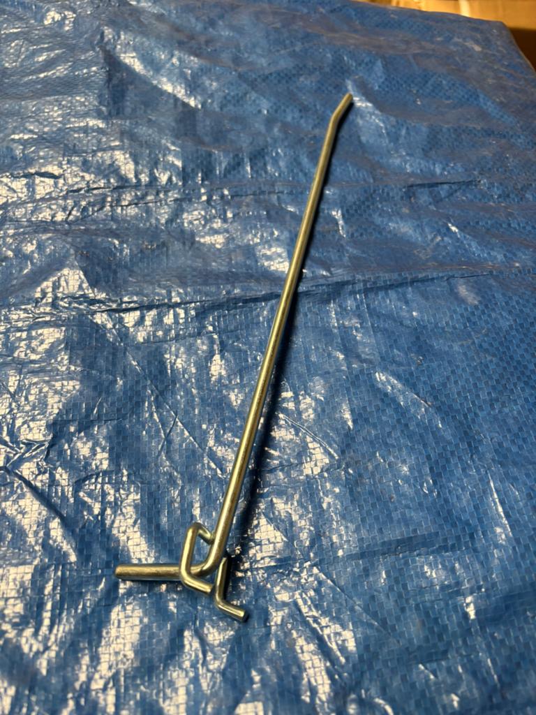 Tegometall enkele wandhaken perfo 30 cm zware uitvoering., Ophalen, Zo goed als nieuw