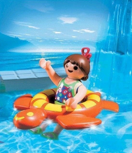 Playmobil Setje  4860 Meisje met Zwemband, Kinderen en Baby's, Speelgoed | Playmobil, Ophalen of Verzenden, Zo goed als nieuw