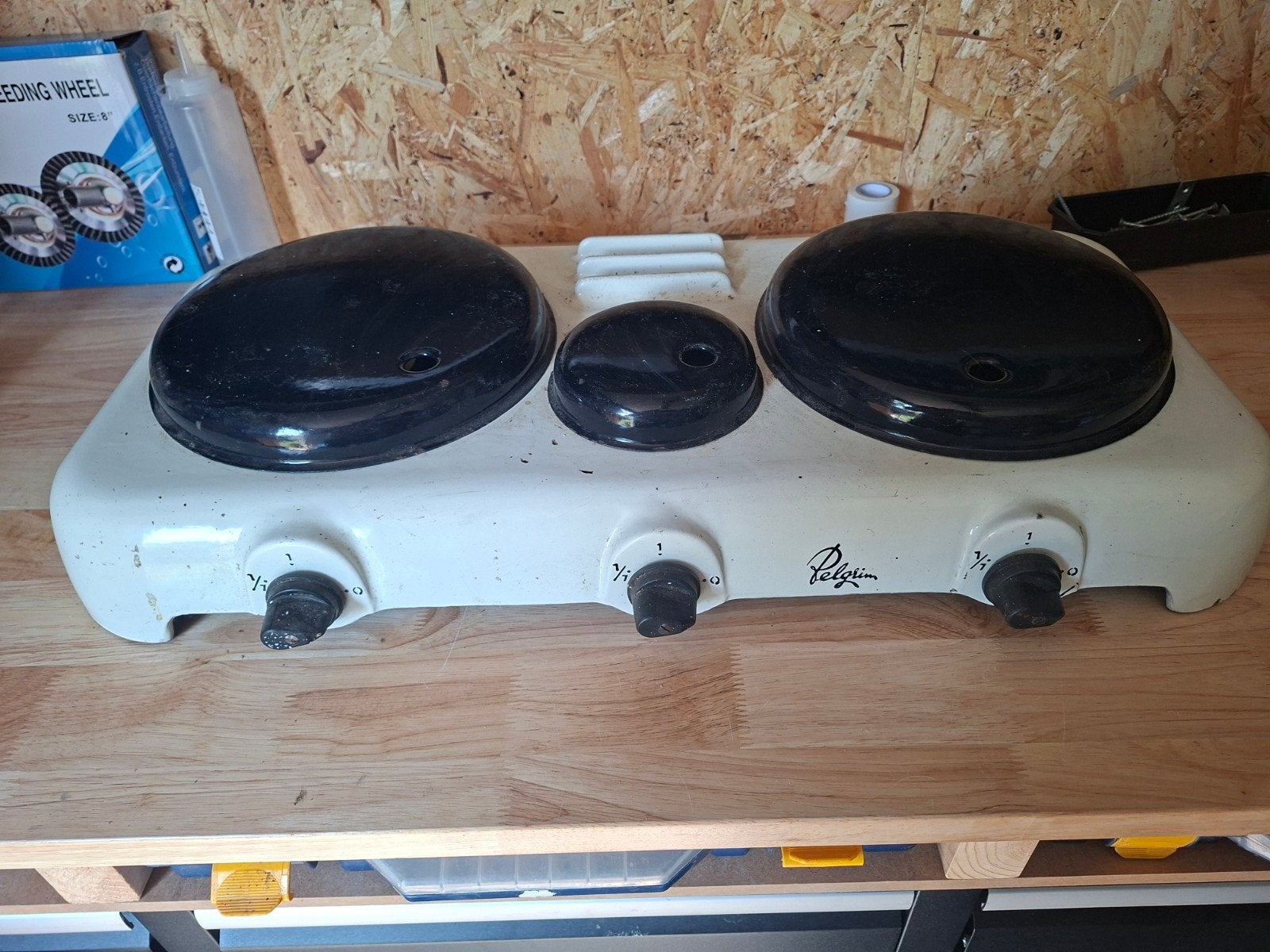 Pelgrim 3-pits gasfornuis - Vintage en functioneel, Witgoed en Apparatuur, Fornuizen, Gebruikt, Vrijstaand, Gas, 3 kookzones of minder
