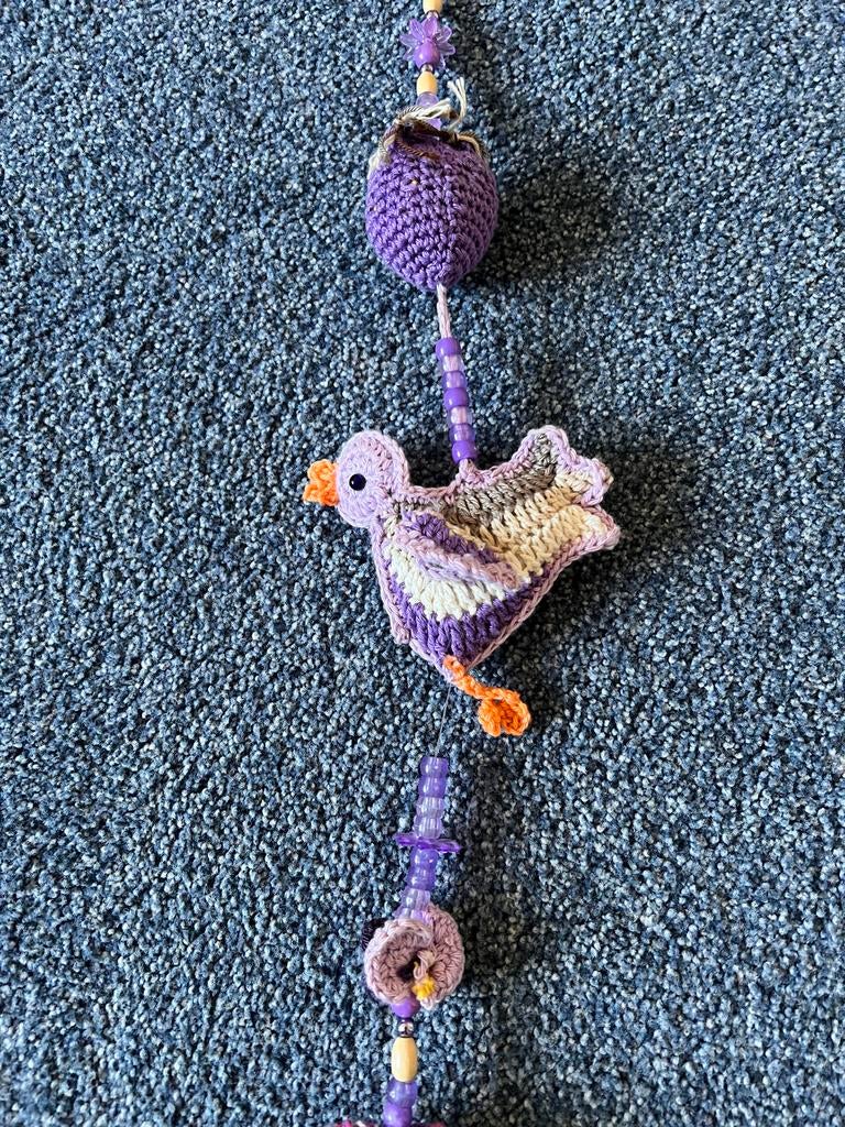 Gehaakte decoratie met vogels en uil, Ophalen of Verzenden, Nieuw