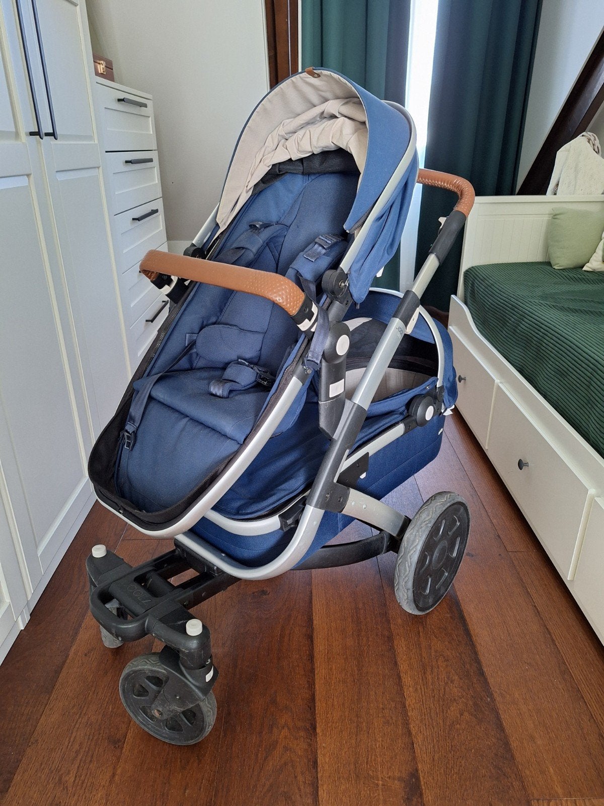 Foto 10 van Joolz Geo 2 Marine blauw met uitbreidingsset voor 2de kindje