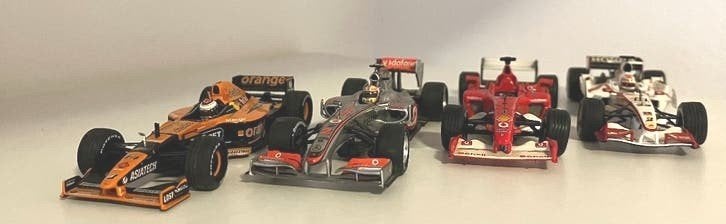 Minichamps 1:43 Formule 1 4 auto's oa. Jos Verstappen, Ophalen of Verzenden, Gebruikt, Formule 1