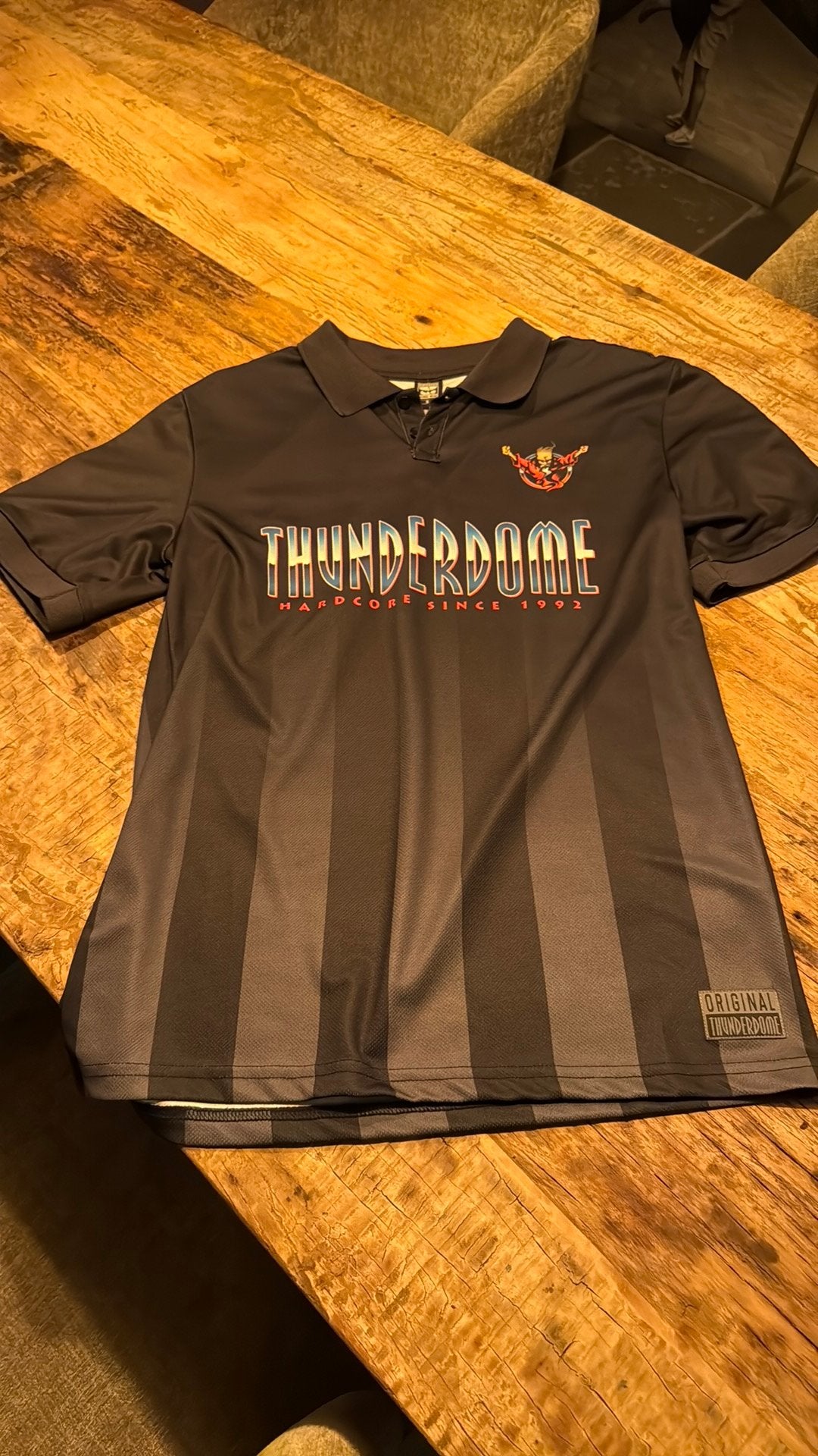 Thunderdome football shirt S nieuw, Ophalen of Verzenden, Nieuw, Maat 46 (S) of kleiner, Zwart